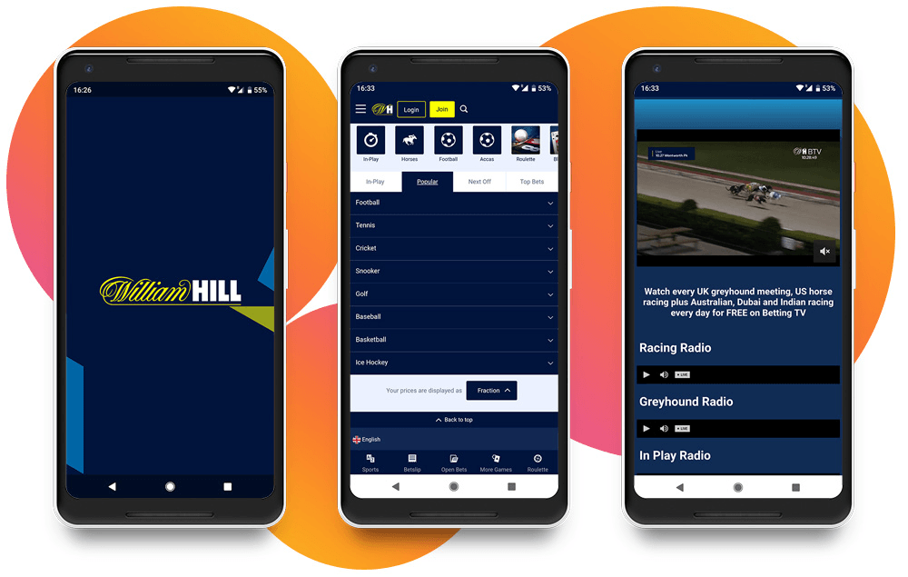 William hill mobile app
